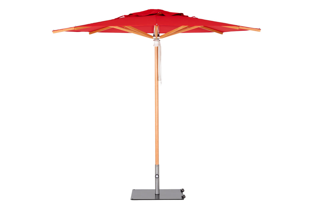 Woodline Shade Pacific Square Hardwood Patio Umbrella