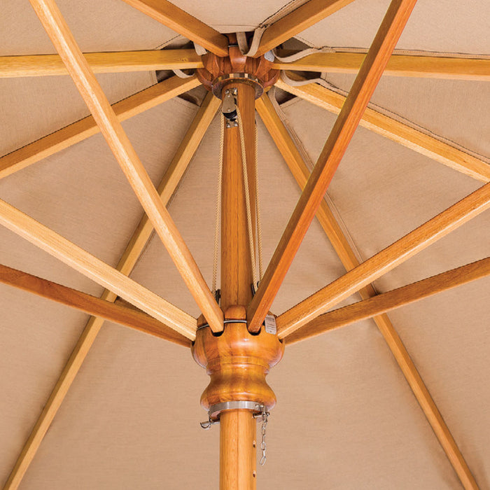 Woodline Shade Safari Square Patio Umbrella