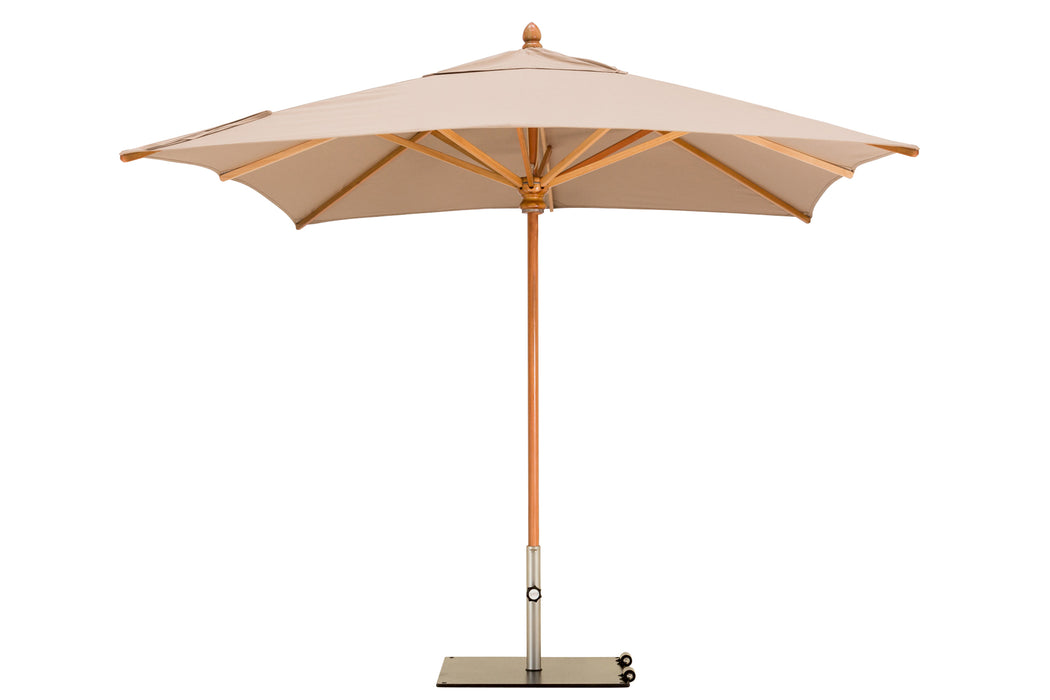 Woodline Shade Safari Square Patio Umbrella