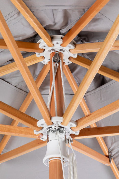 Woodline Shade Pacific Square Hardwood Patio Umbrella