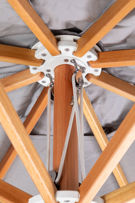Woodline Shade Pacific Square Hardwood Patio Umbrella
