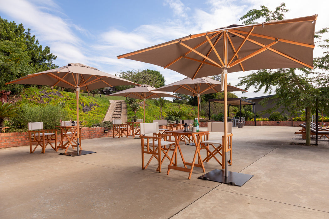 Woodline Shade Pacific Square Hardwood Patio Umbrella