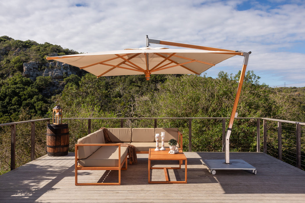 Woodline Shade Pendulum Square Cantilever Umbrella