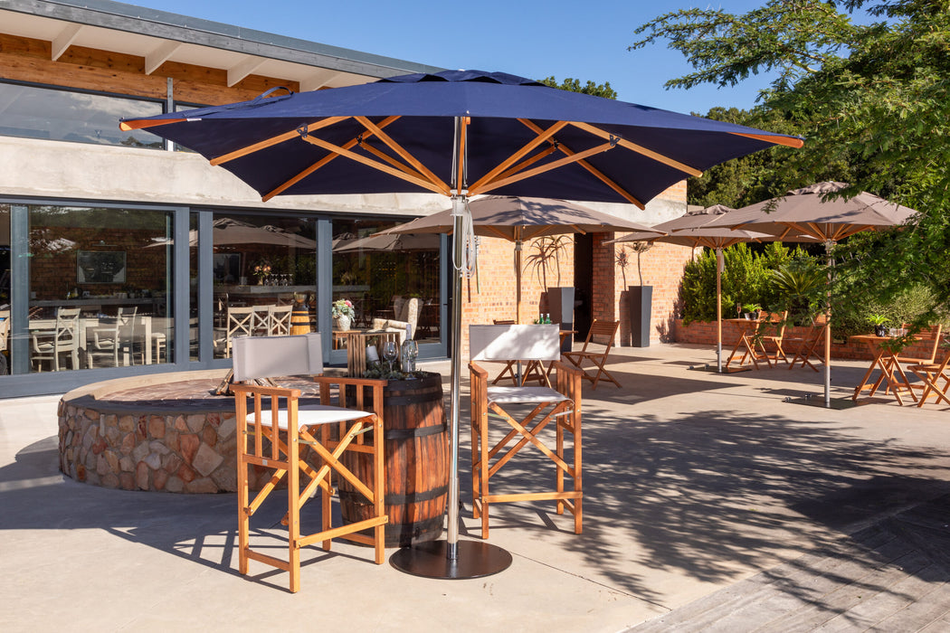 Woodline Shade Pacific Round Hardwood Patio Umbrella
