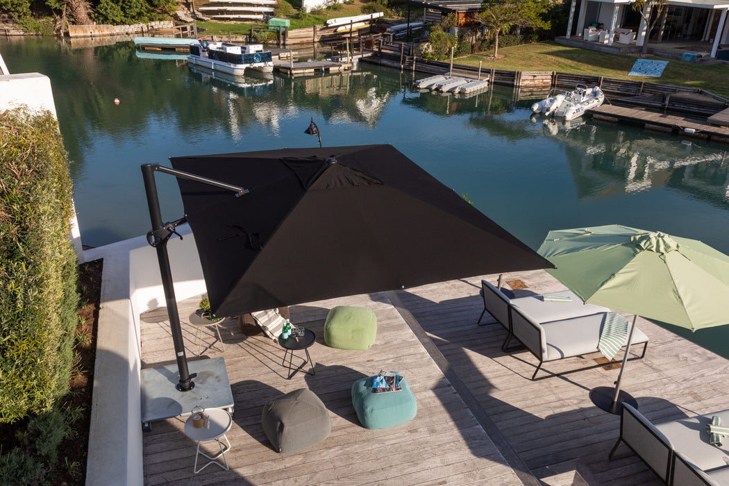 Woodline Shade Pavone Rectangular Cantilever Umbrella